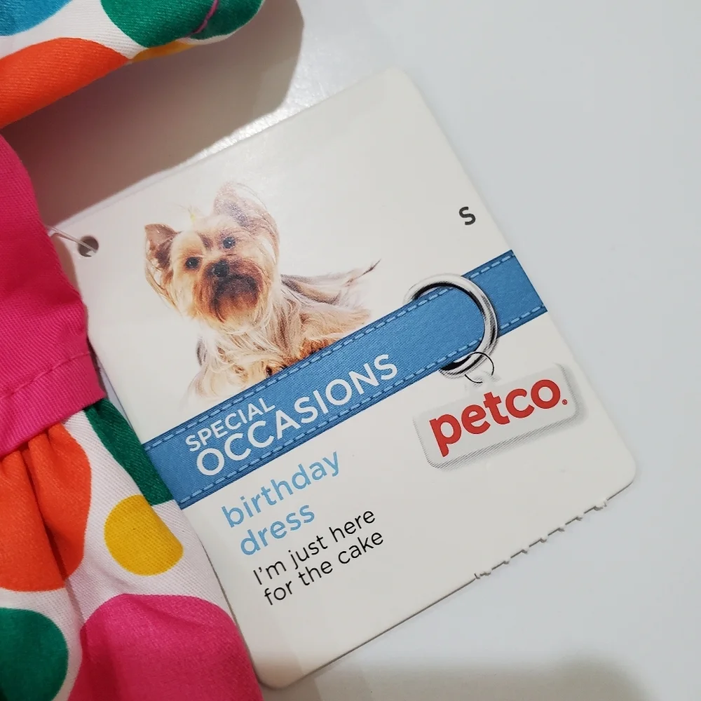Dress for Dog Cat Size S Petco Special Occasion Birthday Cupcake